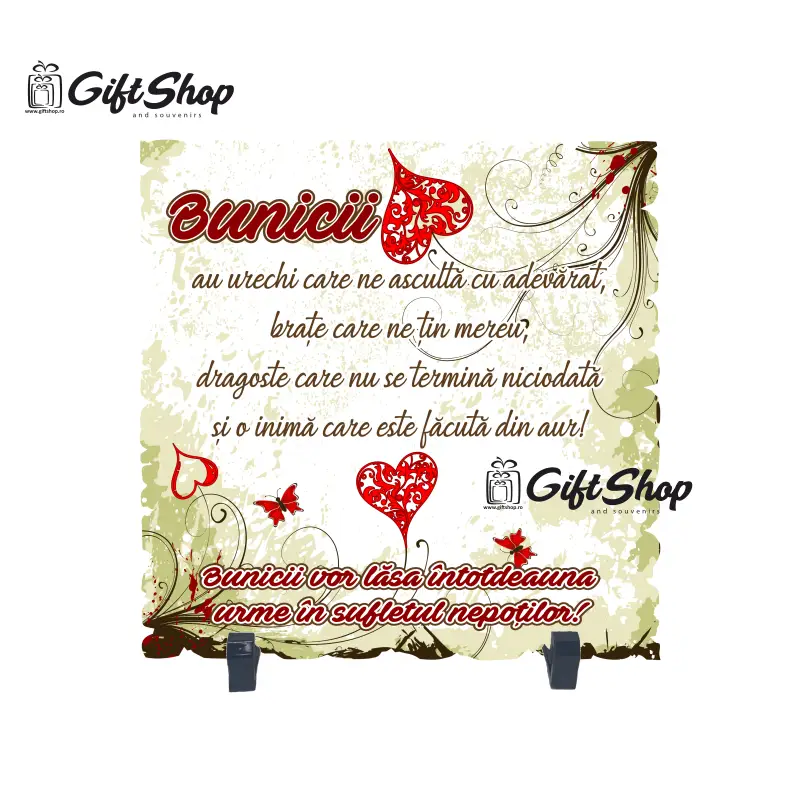 Bunicii au urechi care ne asculta...., placheta cu mesajv